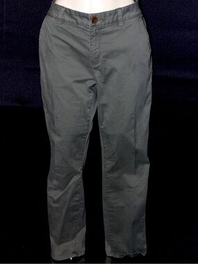 Olive Green Chinos Capri Ankle Pants